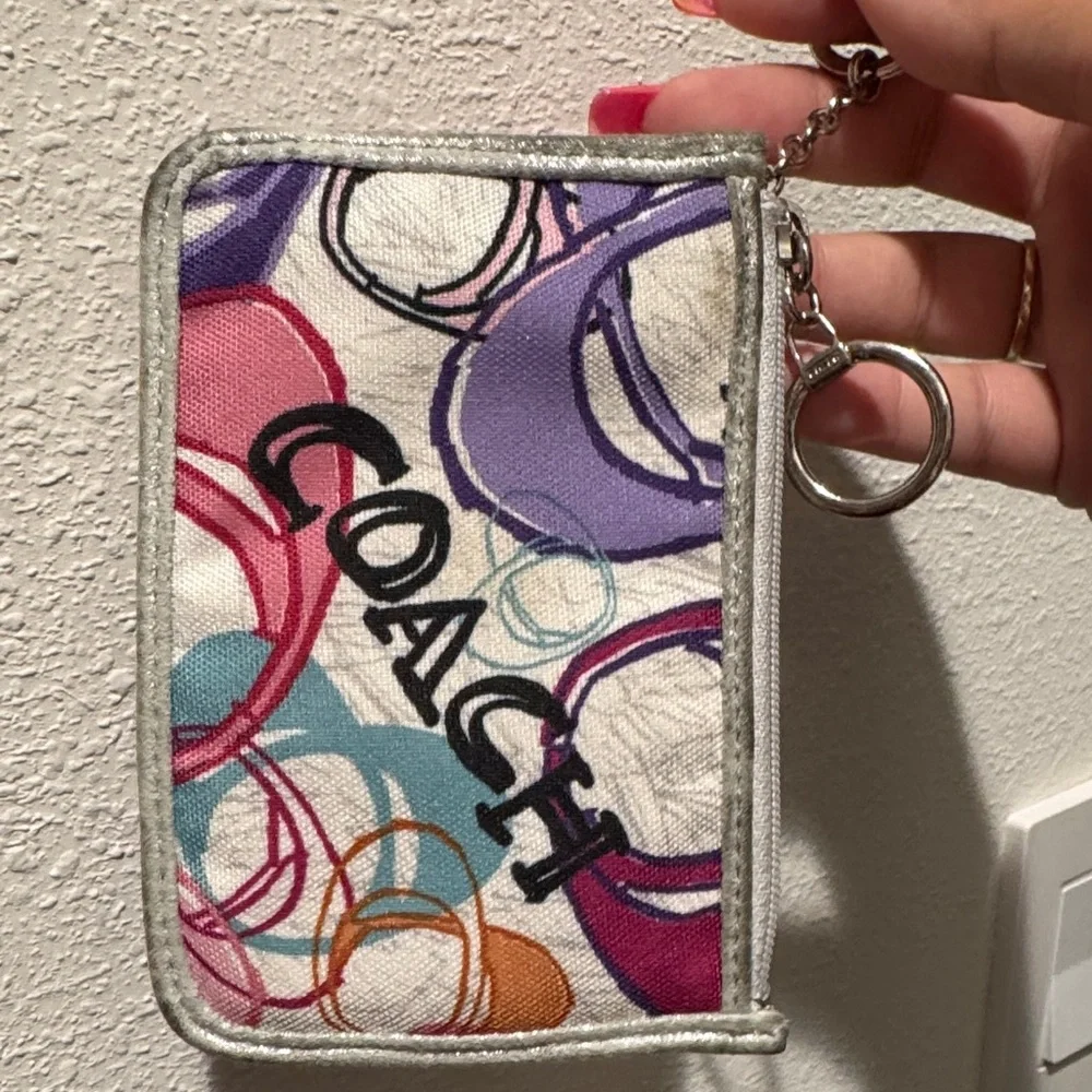 Coach poppy graffiti card holder - Picture 1 of 11